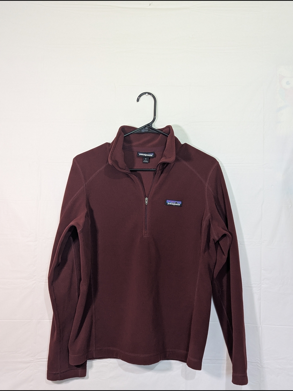 Patagonia Better Sweater Quarter Zip Fleece Pullover Women's Medium Burgundy